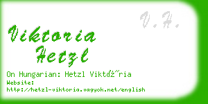 viktoria hetzl business card